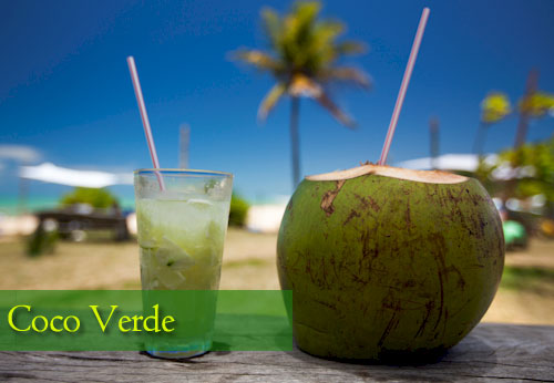 Coco verde bebida